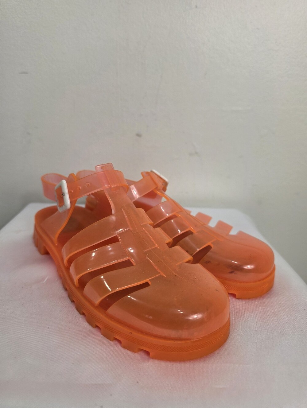JuJu Orange Jelly Sandals